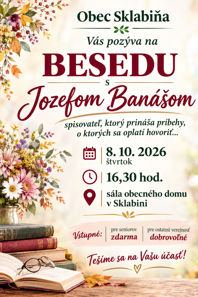 Beseda s J. Banášom - pozvánka