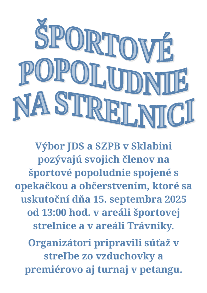 pozvánka na podujatie